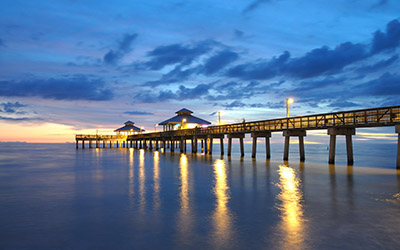 Naples Florida Pier at Dusk